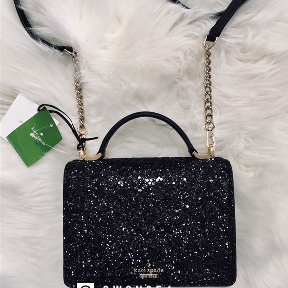 kate spade Bags Kate Spade Black Glitter Crossbody Bag Poshmark